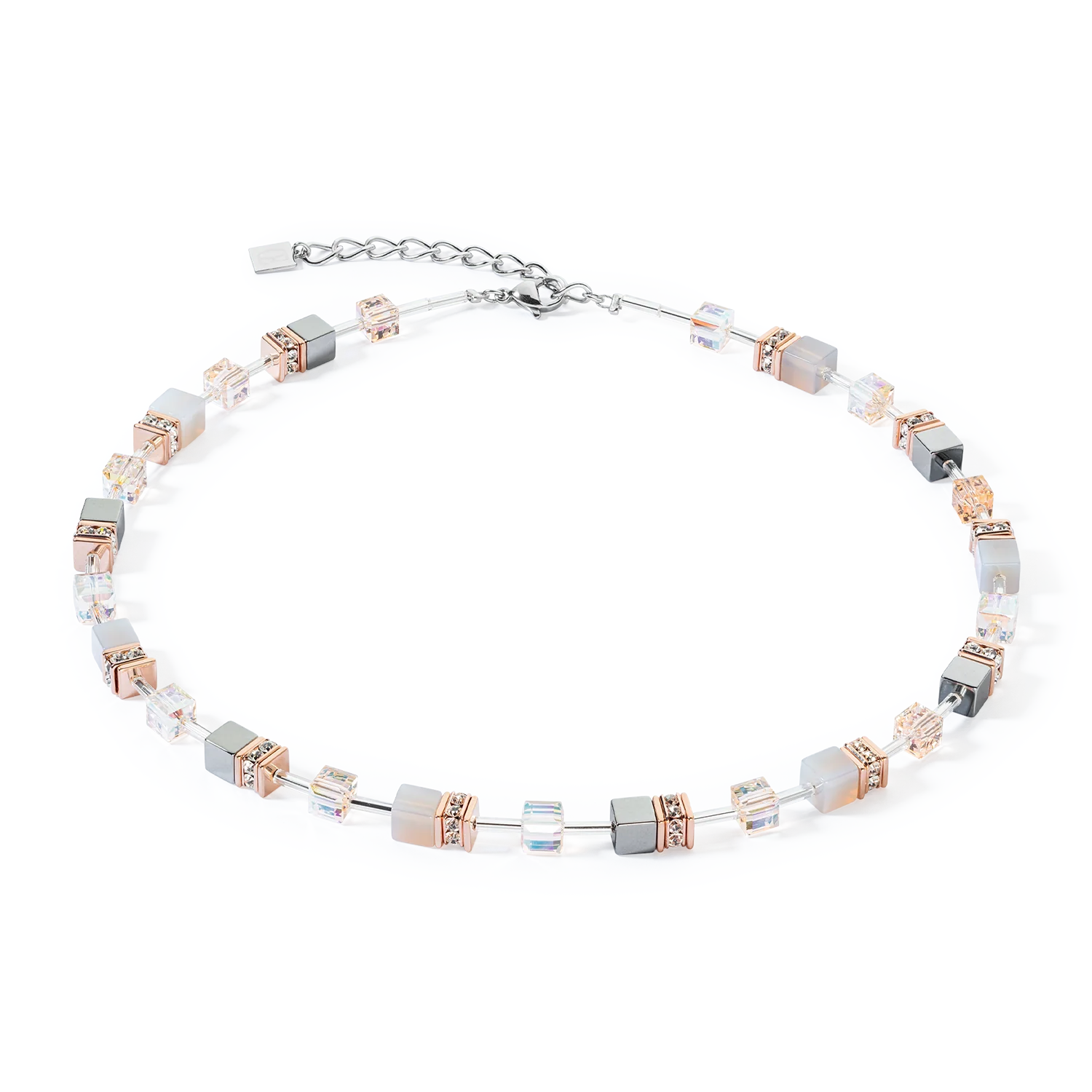 COEUR DE LION - Halskette GeoCUBE® Iconic Precious roségold-peach Edelstahl