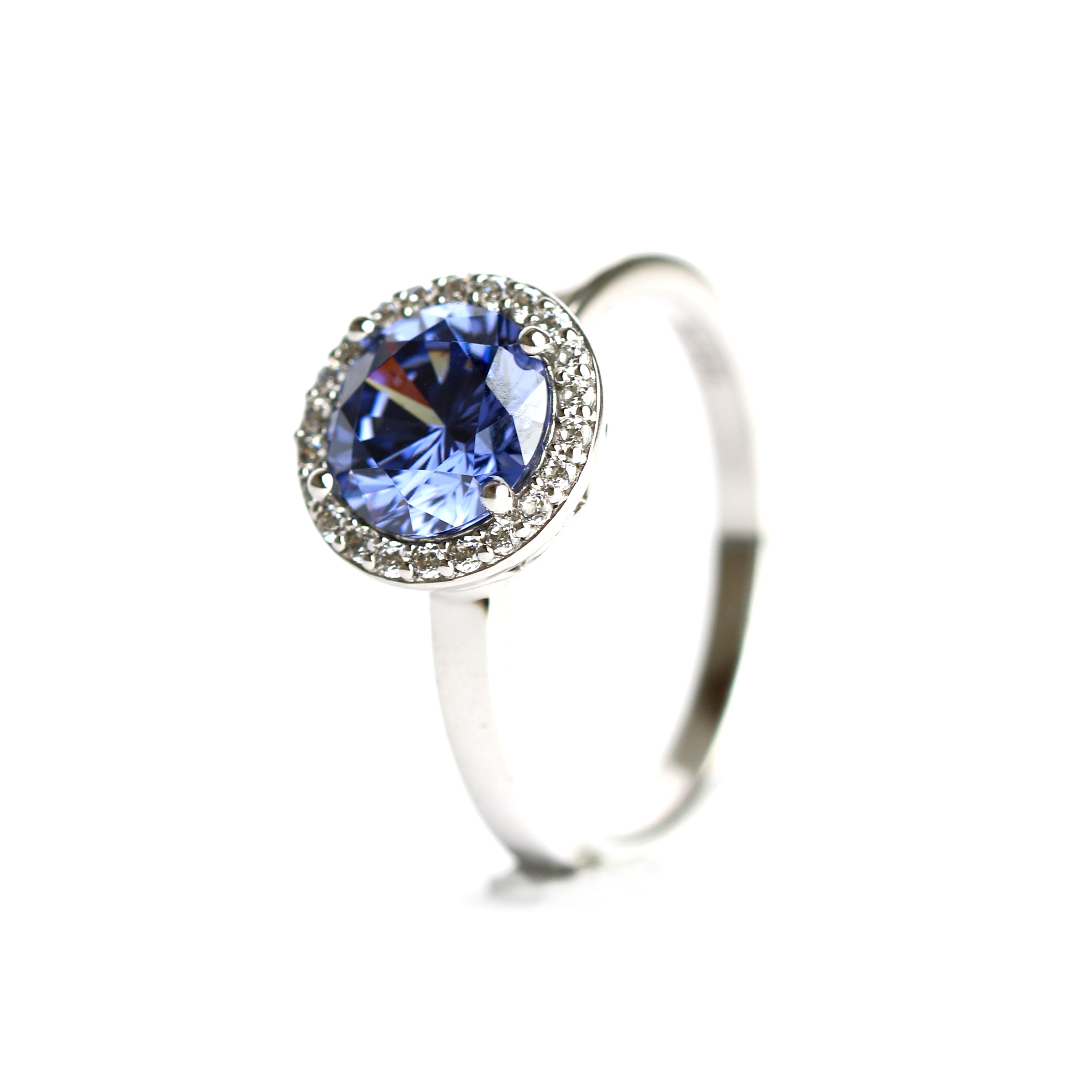 WILHELM MÜLLER - Ring in Silber mit blauem, rotem oder grünem Zirkonia