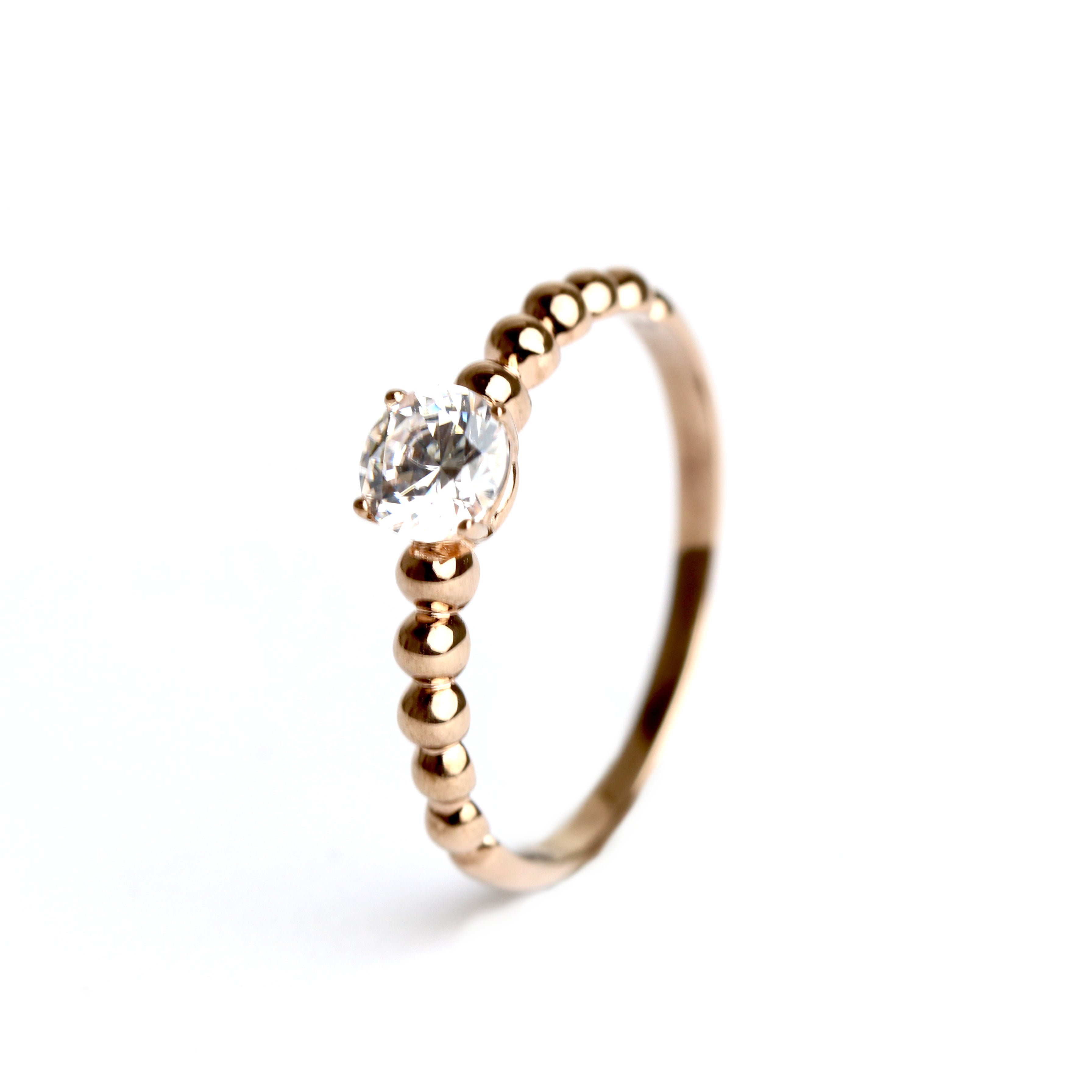 WILHELM MÜLLER - Ring in Rosegold  mit Zirkonia