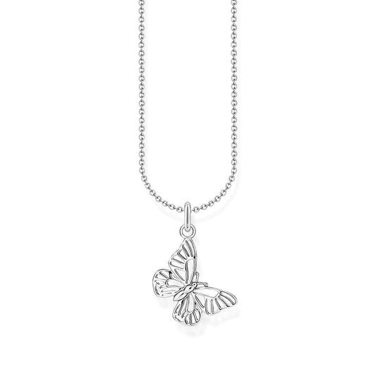 THOMAS SABO - Halskette in Silber mit Schmetterling-Anhänger