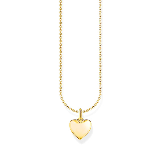 THOMAS SABO - Halskette in Silber vergoldet mit Herz-Anhänger