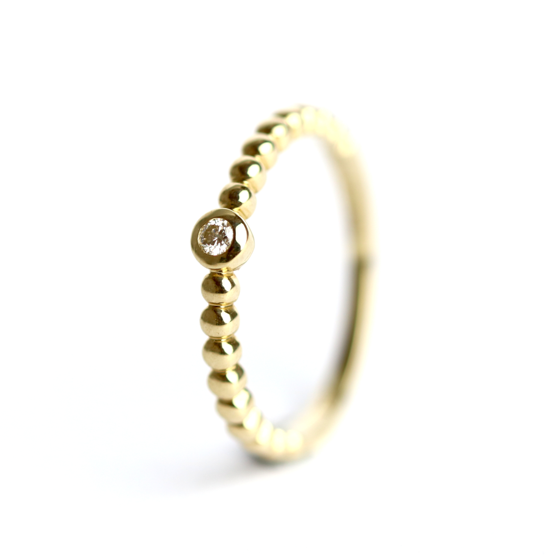 WILHELM MÜLLER - Ring in Gold mit Brillant 0,04 ct