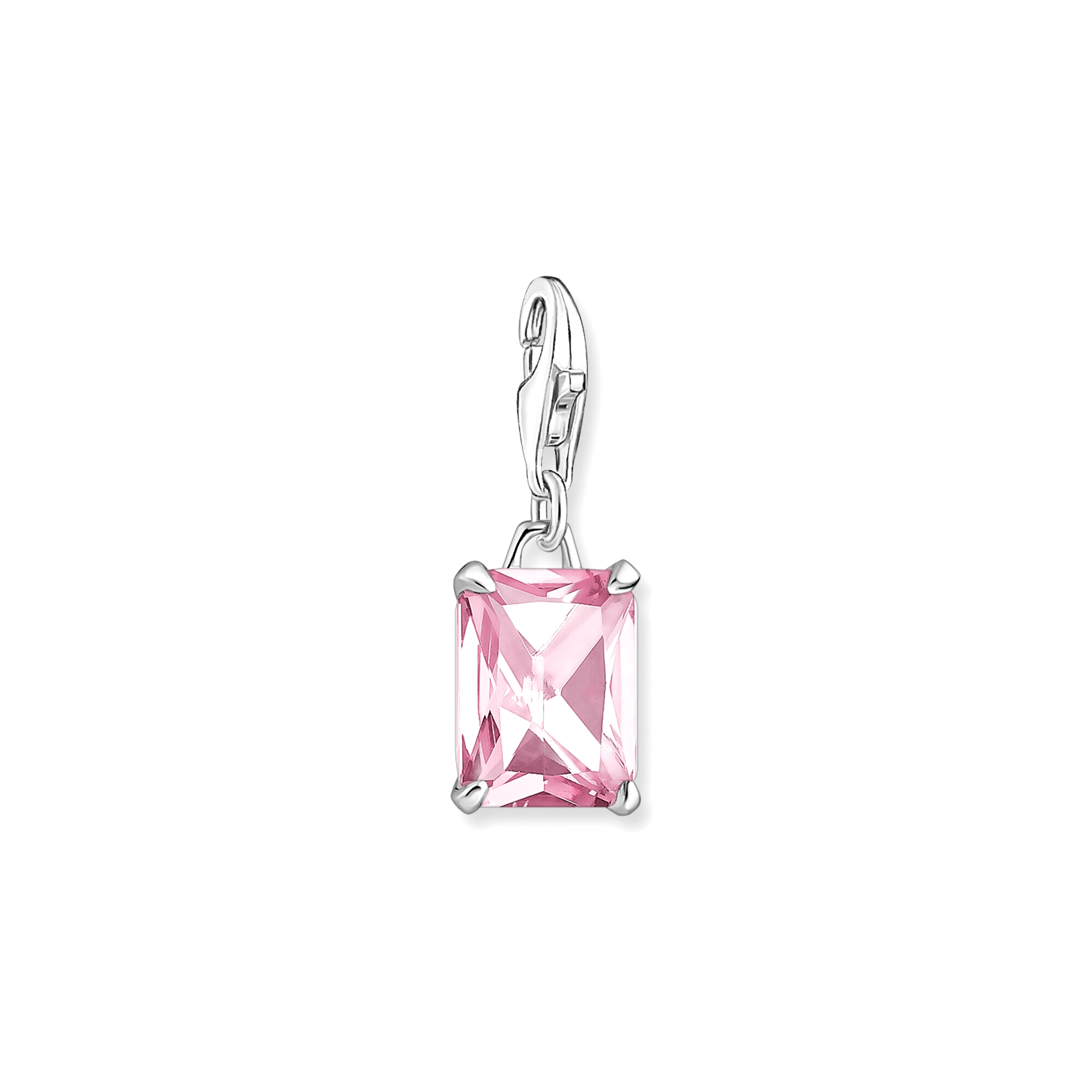 THOMAS SABO - Charm-Anhänger pinker Zirkonia in Silber