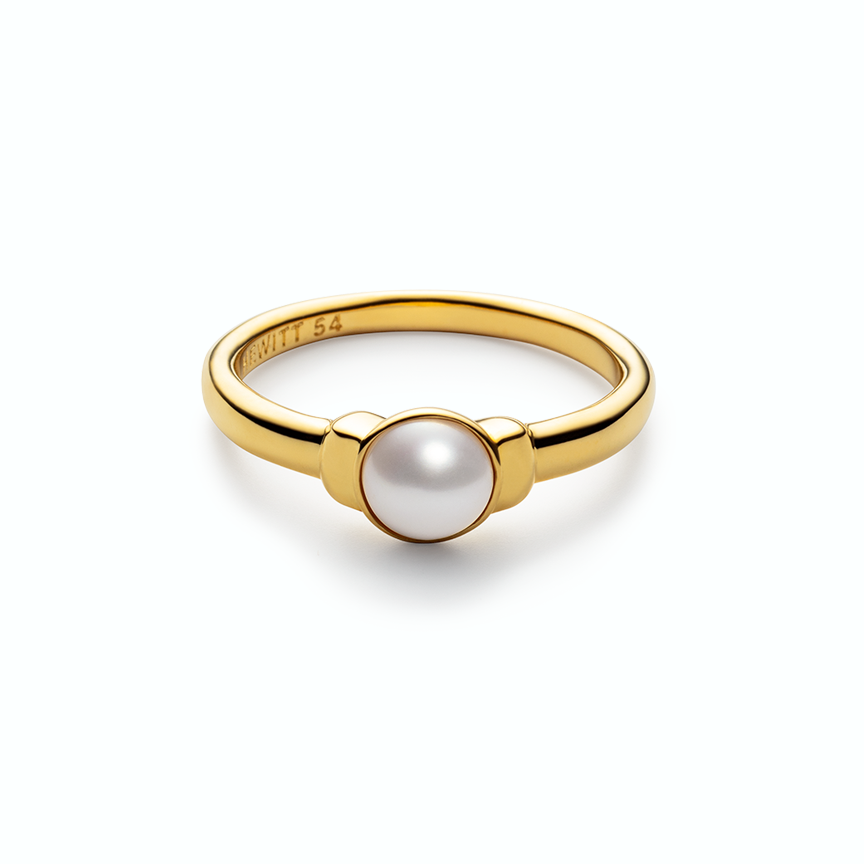 PAUL HEWITT - Ring OCEAN PEARL in Silber vergoldet