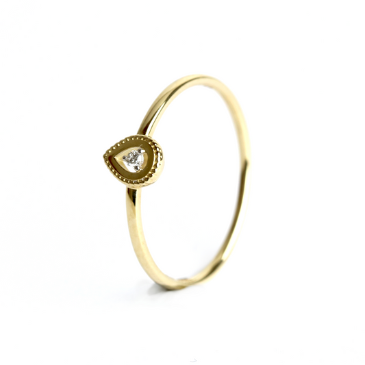 WILHELM MÜLLER - Ring in Gold mit Brillant 0,02 ct