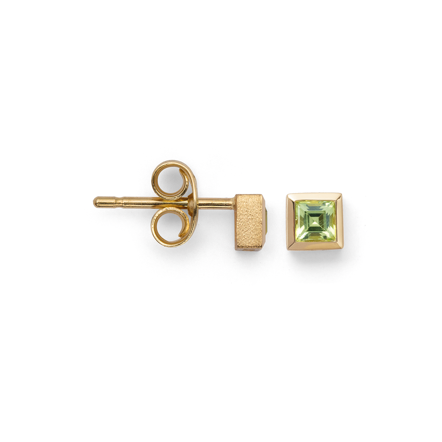 BASTIAN INVERUN - Ohrstecker in Gold mit Peridot