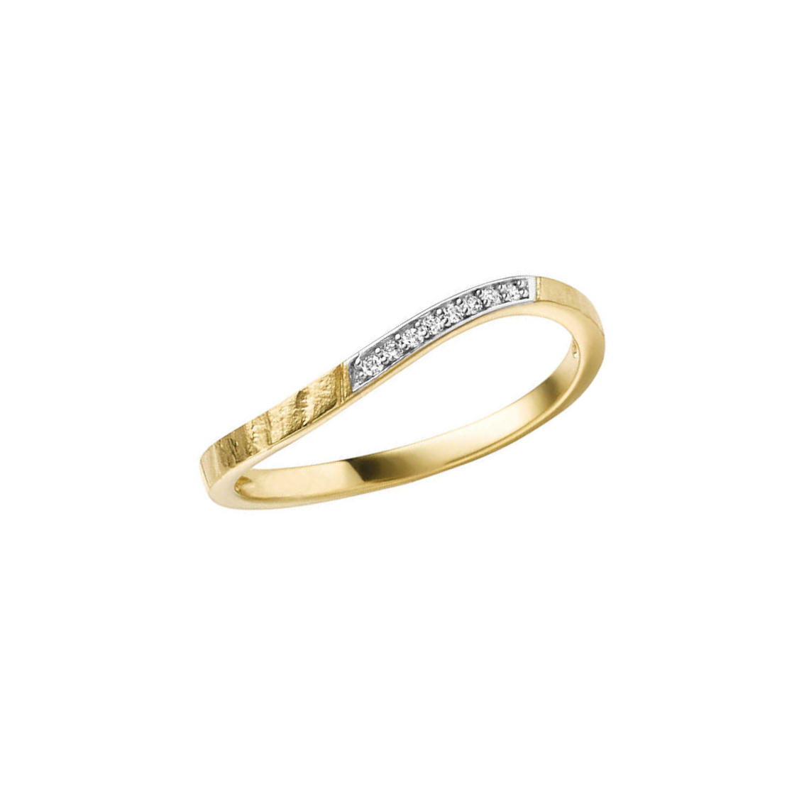 Ring in Gold mit Zirkonia