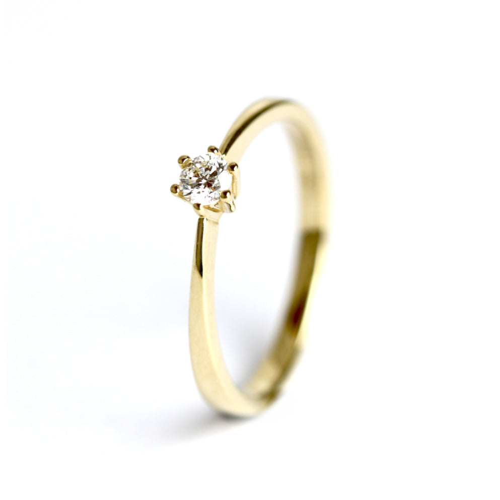 WILHELM MÜLLER - Ring in Gold mit Brillant 0,15ct