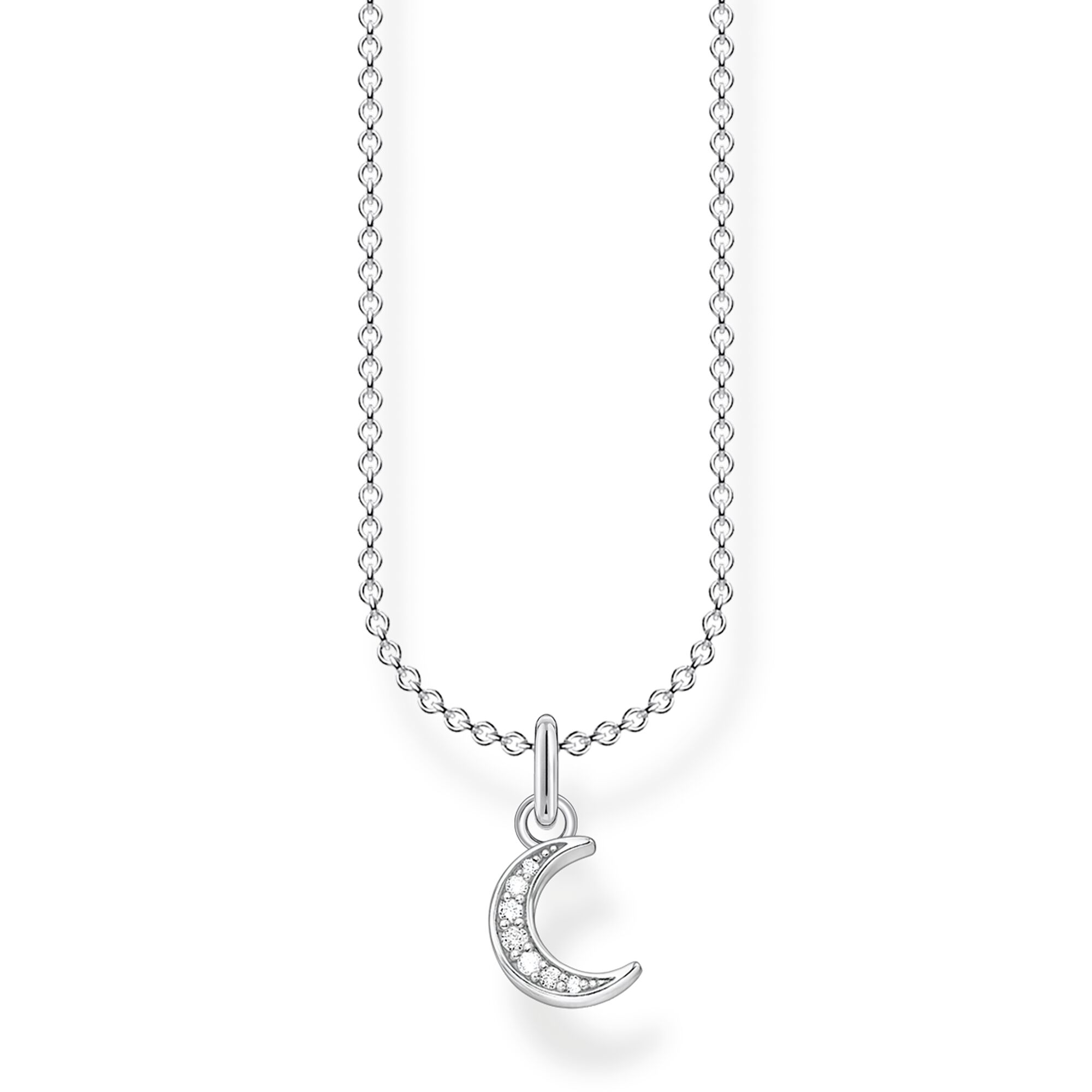 THOMAS SABO - Halskette Mond Pavé in silber