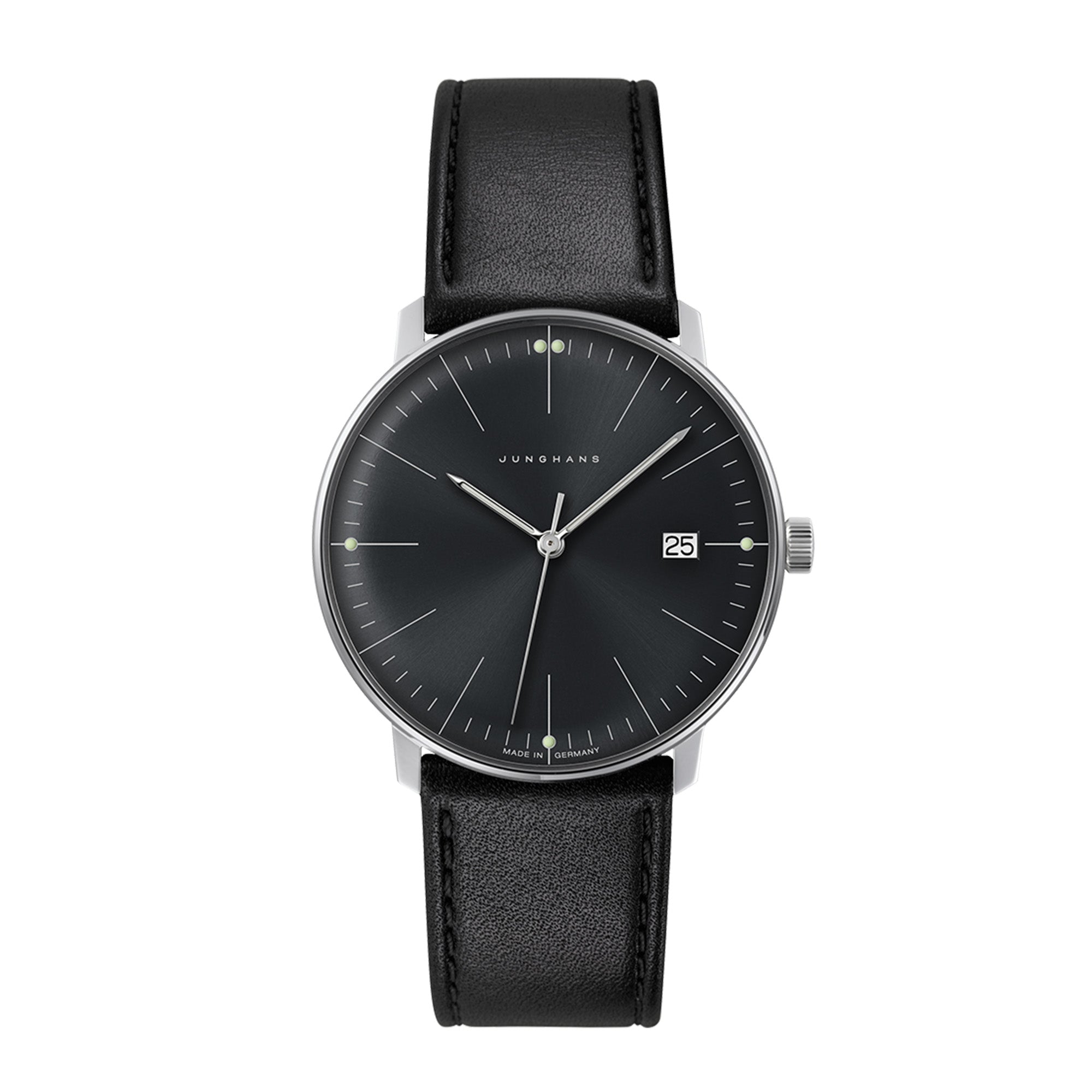 JUNGHANS max bill Quarz DONKEL Schmuck Uhren